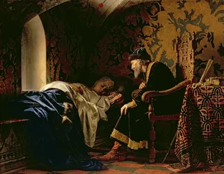 Tsar Ivan le Terrible admirant Vasilia Melentevna, 1875